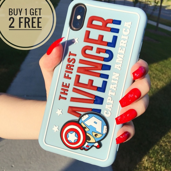 Marvel Captain America Soft Silicone Phone Case - Picture 1 of 6